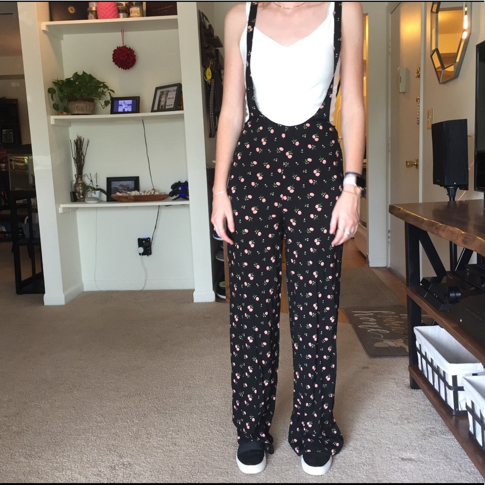 LAST CHANCE Flare Linen Low Rise Overalls